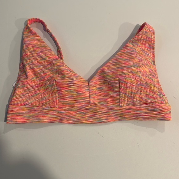 aerie Other - [aerie] NWT Rainbow Jacquard Scoop Bikini Top